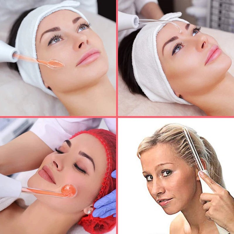 Professional 4-in-1 High-Frequency Wand – Advanced Hair Growth & Skin Rejuvenation Therapy Device