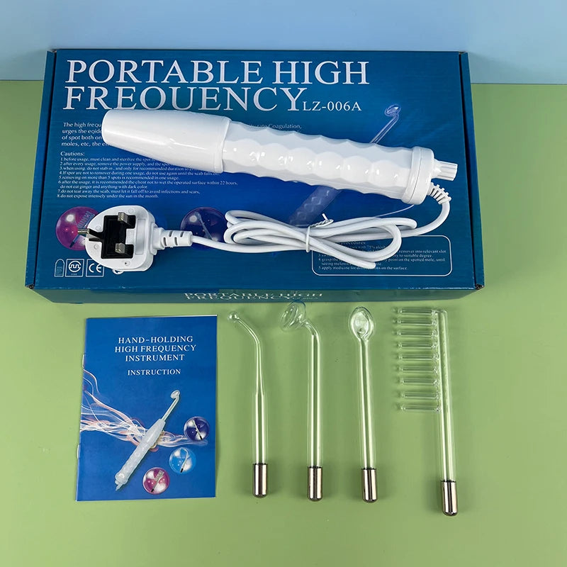 Professional 4-in-1 High-Frequency Wand – Advanced Hair Growth & Skin Rejuvenation Therapy Device