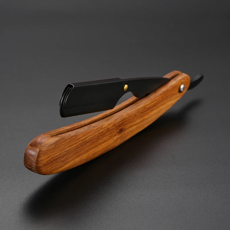 Disposable Blade Barber Shaving Knife with Wooden Handle
